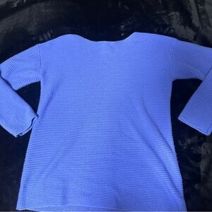 Talbots Blue sweater with a relaxed fit
